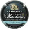 Capsule Demets Marie Extra Brut, Fond noir, barre bleue