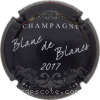 Capsule Devillers J.  Blanc de blancs, 2017, fond noir