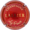 Capsule Lallier Rouge et or, contour strié