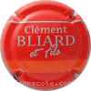 Capsule Bliard Clément et F Rouge et argent, barre orange