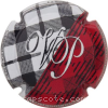 Capsule Vigier-Perrot Rouge et noir, blanc et noir, initiales blances