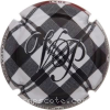 Capsule Vigier-Perrot Blanc et noir, initiales noires