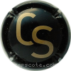 Capsule Maison Burtin (Comte de Senneval) Grandes initiales CS , Noir et or