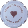 Capsule Collet Blanc et or, Stylish & Bubbly