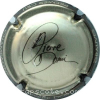 Capsule Domi Pierre  Or pâle, contour marron foncé