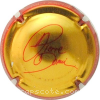 Capsule Domi Pierre  Or , contour rouge