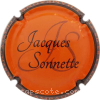 Capsule Sonnette Jacques Orange, contour noir