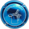 Capsule Coutelas Manfait Bleu métallisé et blanc