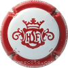 Capsule Leroux H. & Fils Contour rouge, fond blanc, 1er cru
