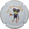 Capsule Mougin Laurent Grenouille de face, fond bleu pâle