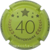 Capsule Mougin Laurent 40 ans, fond vert-jaune