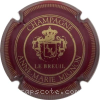 Capsule Mignon Anne-Marie Bordeaux et or, striée