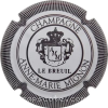 Capsule Mignon Anne-Marie Blanc et noir, striée