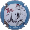 Capsule GENERIQUE.  8- 2/5 Contour bleu et marron (Tour Eiffel)