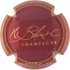 Capsule Blin H & C Bordeaux et or, contour strié