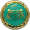 Capsule Bourdelois Raymond Fond vert, contour or