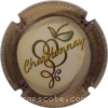 Capsule Courty-Leroy Chardonnay, contour marron pailleté