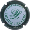 Capsule Leclerc Didier Blanc et vert, contour vert