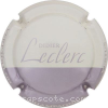 Capsule Leclerc Didier Crème et rosé-violacé