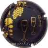 Capsule Lorain Didier Noir et or, Coupe, Raisin, 