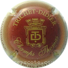 Capsule Trichet Didier Champs Thomas, fond bordeaux