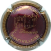 Capsule Desruets Joseph Bordeaux et or, contour strié