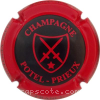 Capsule Potel-Prieux Noir, contour rouge