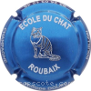 Capsule Doury Philippe Bleu, blanc et noir, Chat évidé