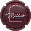 Capsule Millot P. et F. Bordeaux foncé et blanc