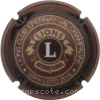 Capsule Lion's Club Epernay 35ème Loto 2018, a- Marron, or et blanc