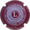 Capsule Lion's Club Epernay Cuvée 2011- Rouge terne et blanc