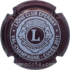 Capsule Lion's Club Epernay Cuvée 2011- Marron et blanc