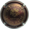 Capsule Hatte Ludovic  Bordeaux foncé et or