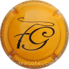 Capsule Gaullier Franck Abricot et noir, grosses lettres sur contour