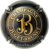 Capsule Juget-Brunet Noir et or-brun, nom avec trait d'union