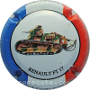 Capsule Blanchard Publier Renault FT17, contour France