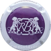 Capsule Bourdelois Raymond Fond mauve, contour blanc