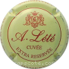 Capsule Lete A. Crème et rouge, cuvée extra réservée