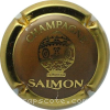 Capsule Salmon Fond marron, contour or