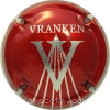 Capsule Vranken rouge métalisé et métal, fin