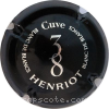 Capsule Henriot blanc de blancs, noir et métal
