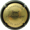 Capsule Malot Sadi Or, contour noir. Brut Authentique