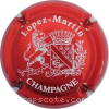 Capsule Lopez-Martin Rouge métallisé et blanc
