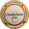 Capsule Chardonnet René & Fils Fond blanc, Contour or