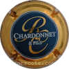 Capsule Chardonnet René & Fils Fond bleu, Contour or