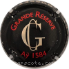 Capsule Gosset  Grande réserve, écriture rouge épaisse