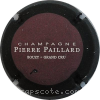 Capsule Paillard P. Lie de vin et blanc, contour noir mat