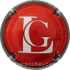 Capsule Lacombe Georges Rouge et blanc, contour anthracite