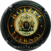Capsule Boizel Vert, crème et or, 1834 avec 3 fermant