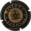 Capsule Boizel Vert, crème et or pâle, 1834 avec 3 ouvert